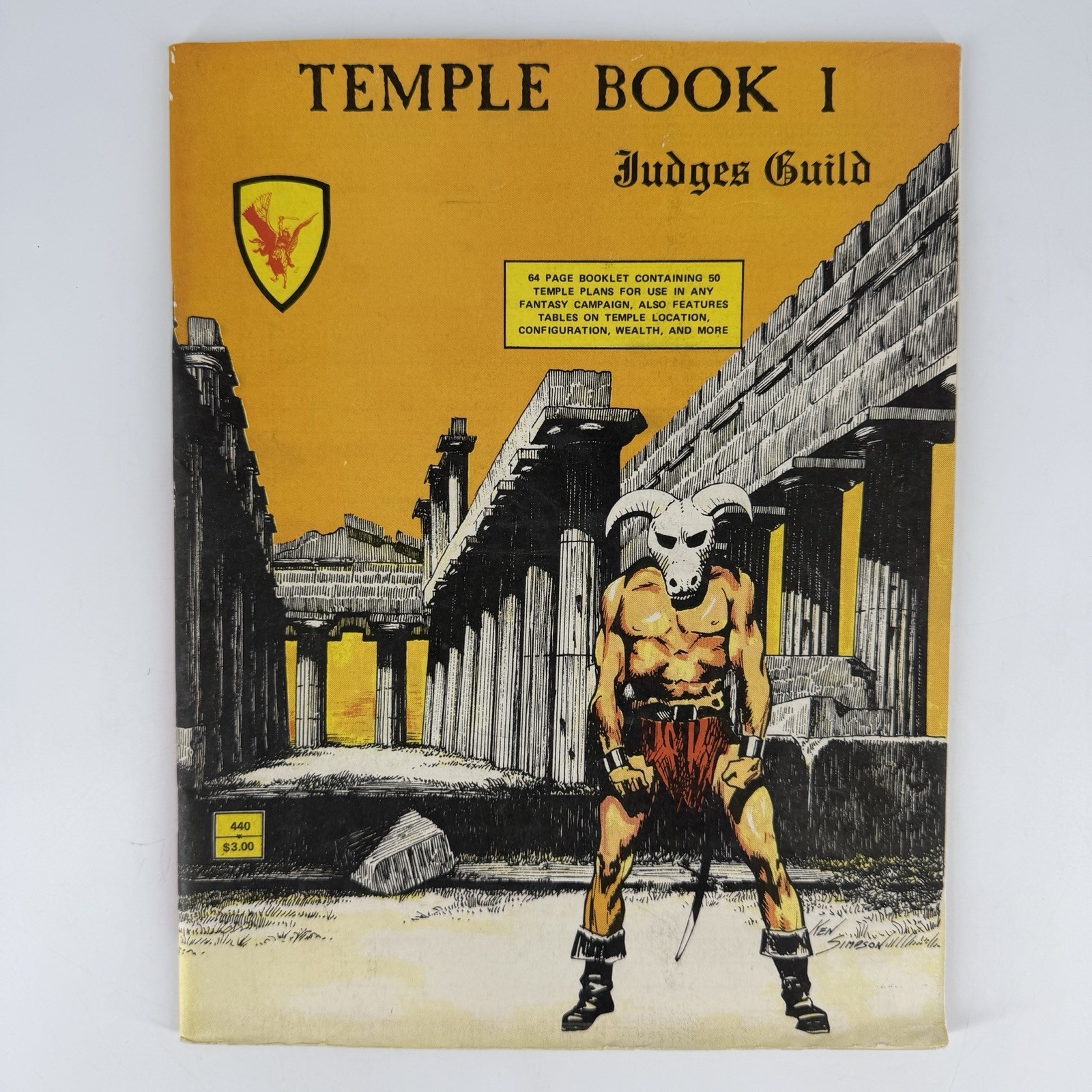 Judges Guild D&D Supplement Temple Book I SW 1981 Fast Free Shipping