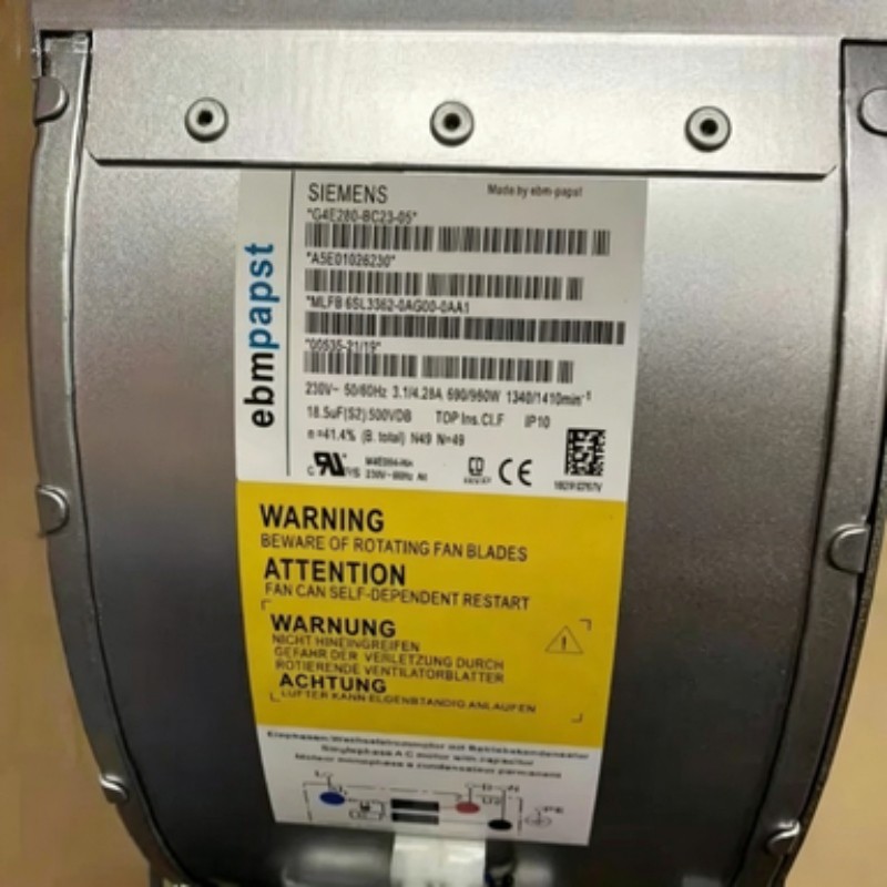 1PCS Brand New Ebmpapst G4E280-BC23-05 6SL3362-0AG00-0AA1 230V Inverter Fan