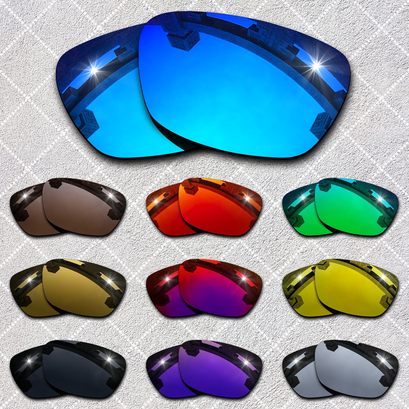 HeyRay Replacement Lenses for Oakley Terraforma OO9530 58mm Sunglasses Polarized