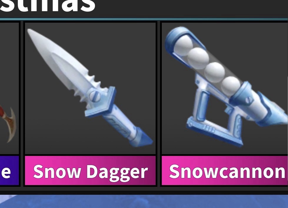 Clash Royale Game Item/Asset: Snow Dagger, Snowcannon Skins (Virtual Item)