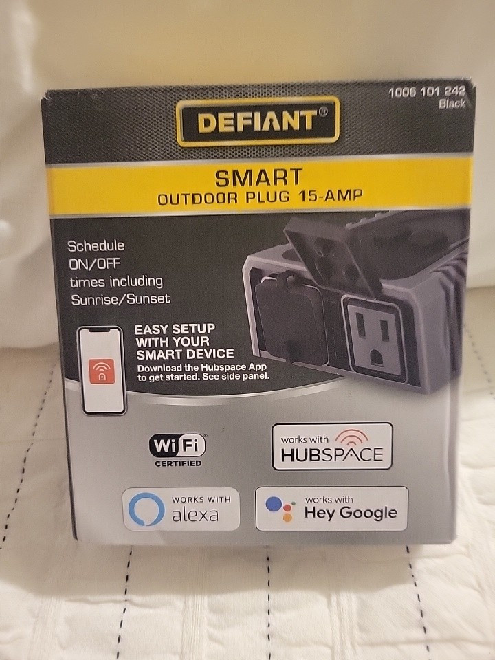 Smart Outdoor Plug-15 Amp. This Is Open Box. Condition Is New.