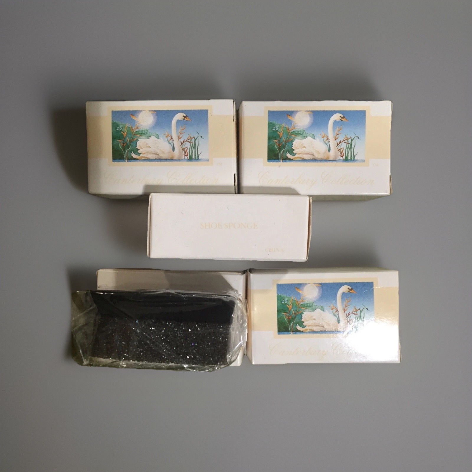 Canterbury Collection 2 Sided Shoe Shine Sponge Travel Size 5 Pieces Car/Office