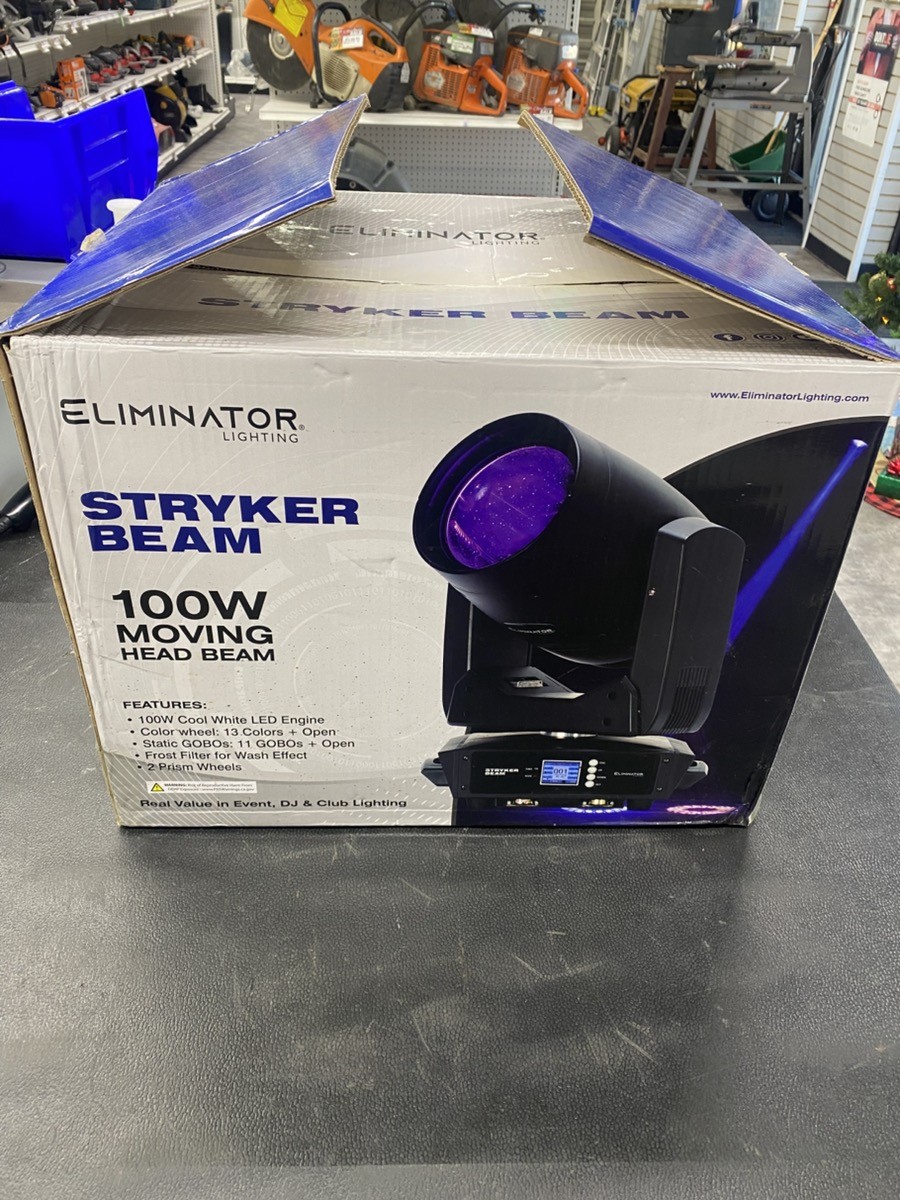 Eliminator Stryker Beam 100-watt Moving Head Fixture (PD5034026)