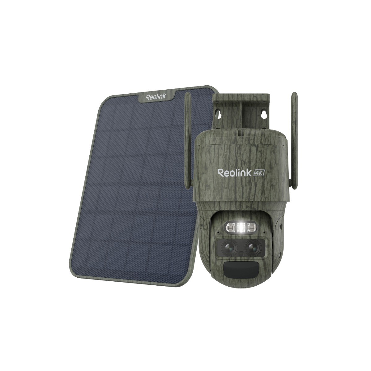 Reolink TrackMix LTE+Solar Panel 4K 4G Battery Security Camera Dual Lens Camera