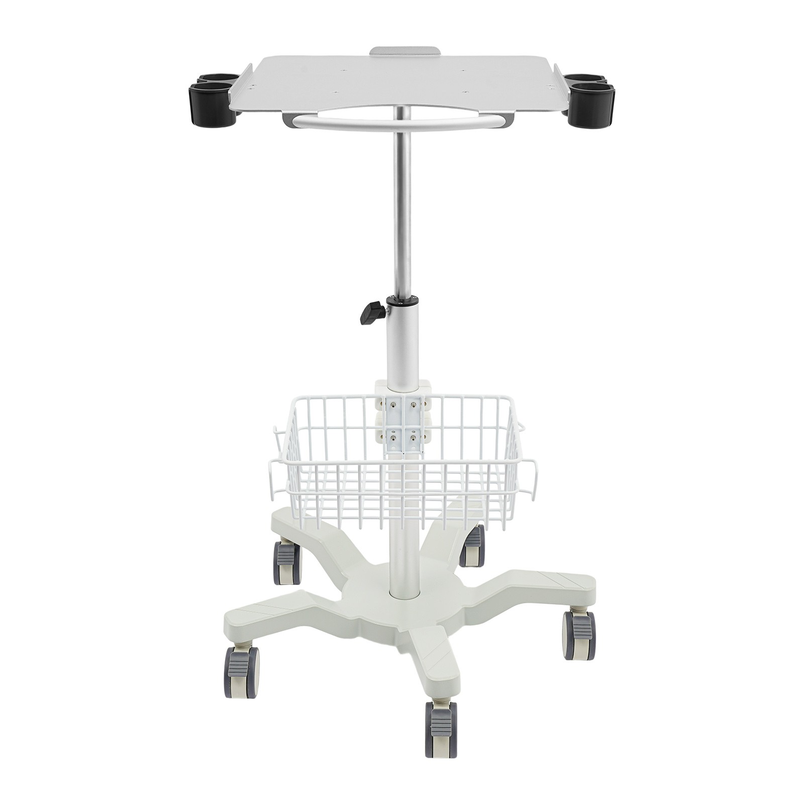 Mobile Trolley Cart with Wheels, Height Adjustable Cart, Mobile Workstation