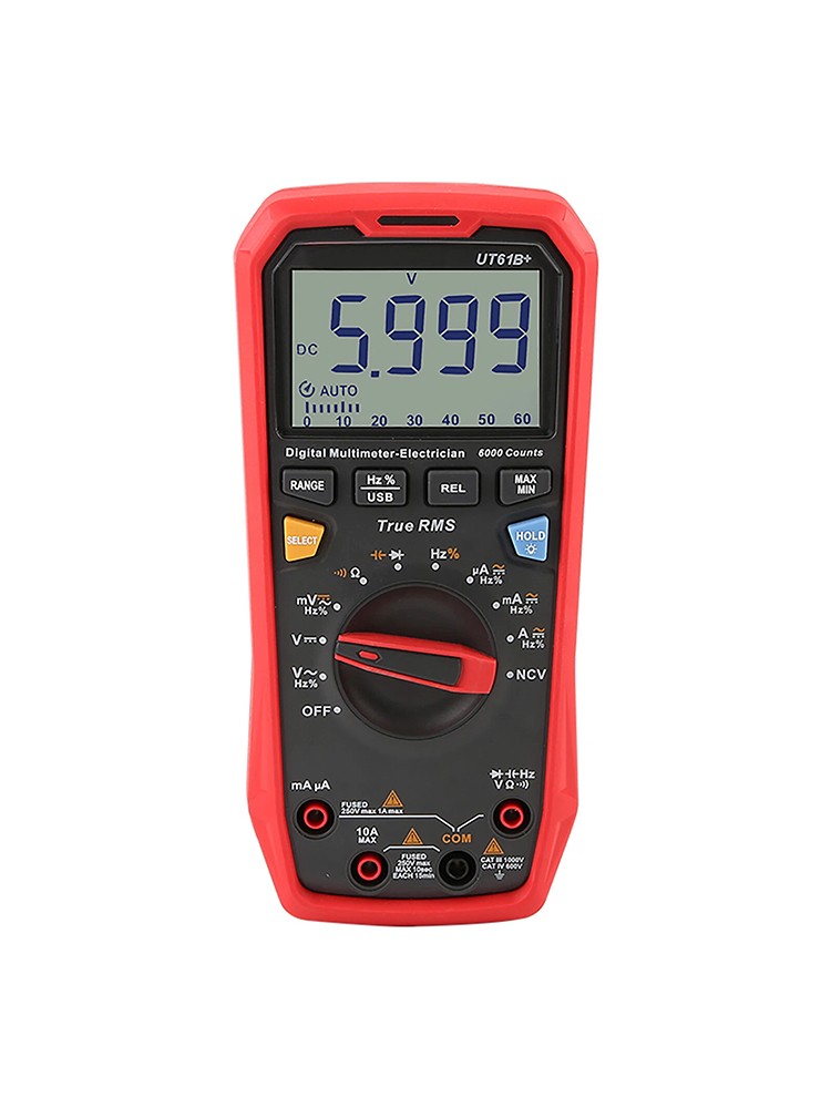 UT61B+ Non-Contact Voltage Tester Ac Dc Voltage Frequency Multimeter