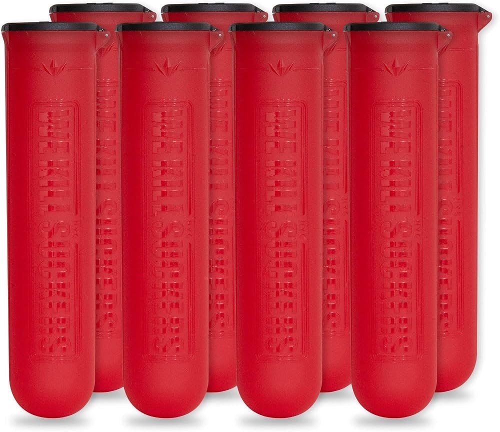 Bunkerkings ESC Paintball Pods - 140rd - 8 Pack - Red