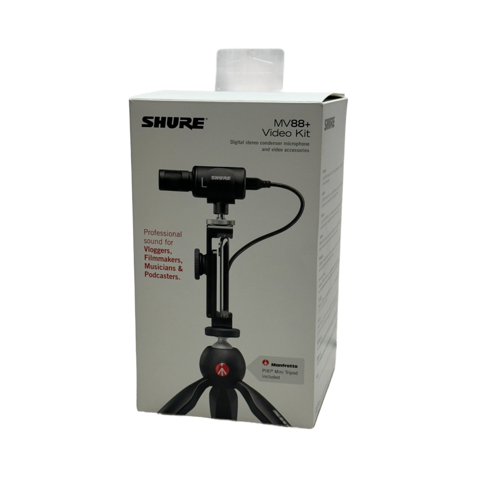Shure MV88+ Video Kit Stereo Condenser Microphone for Apple & Android Authentic