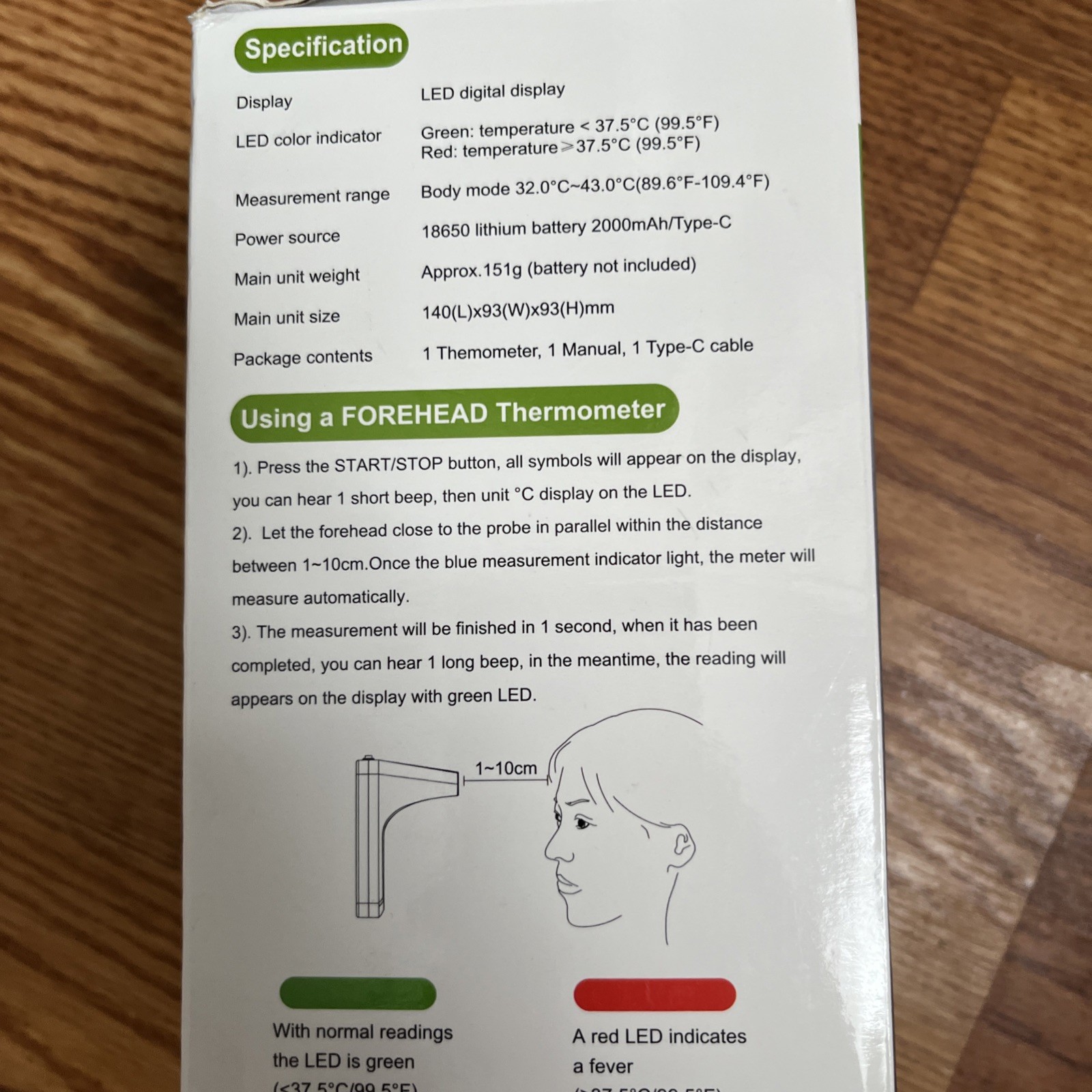 Smilecare Wall Mounted Infared Rapid Thermometer Automatic Digital No Contact
