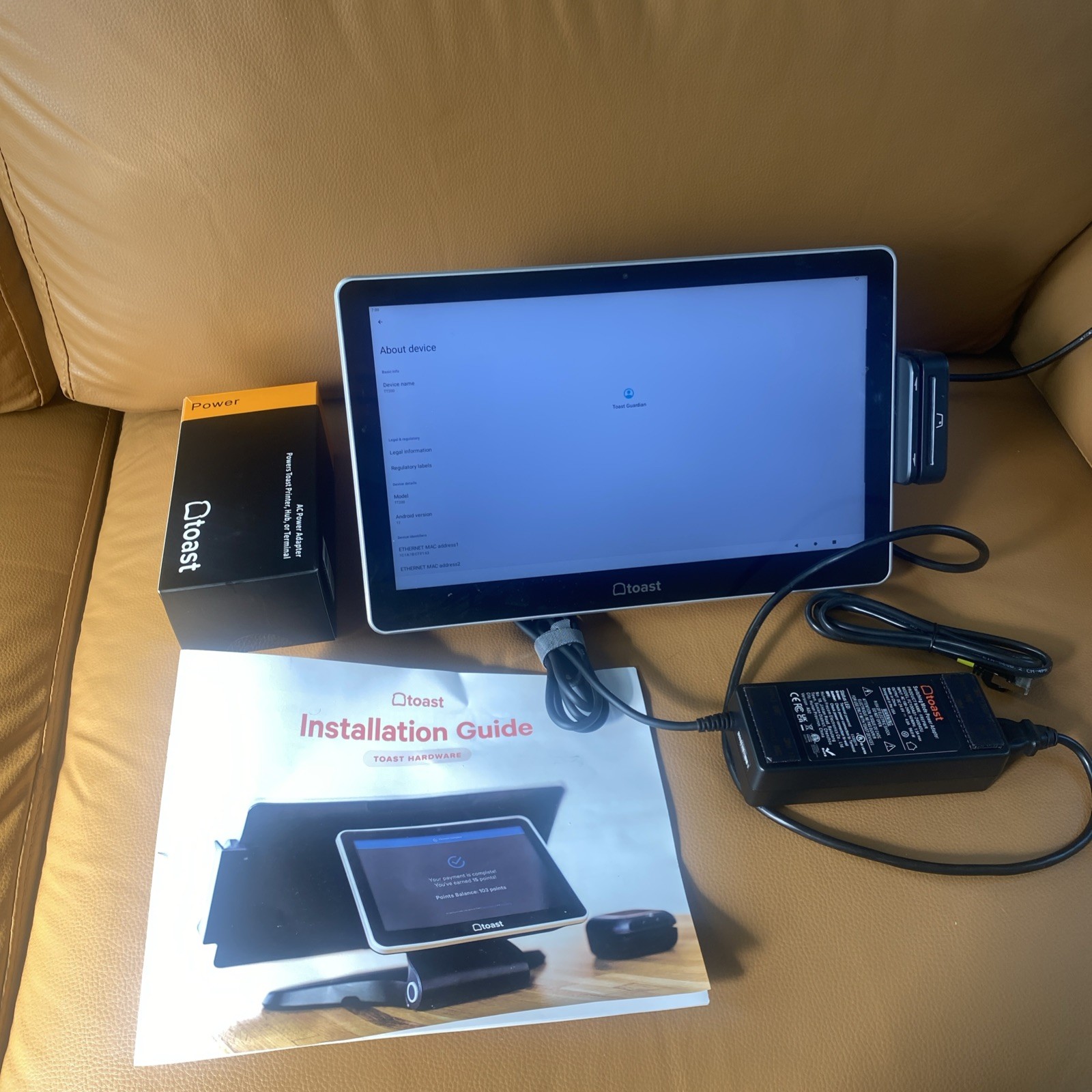 Toast Flex TT200 POS System Single Display w/ Power Supply