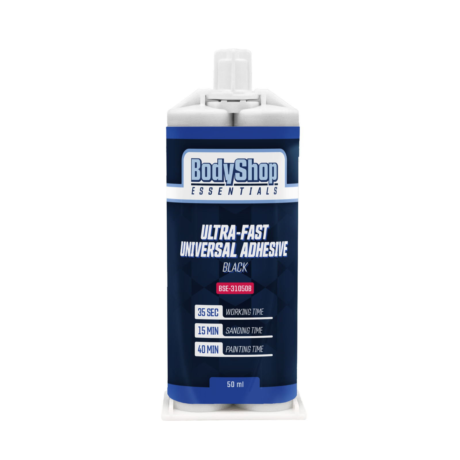 BodyShop Essentials Ultra Fast Auto Black Plastic Repair and Adhesive - 50ml