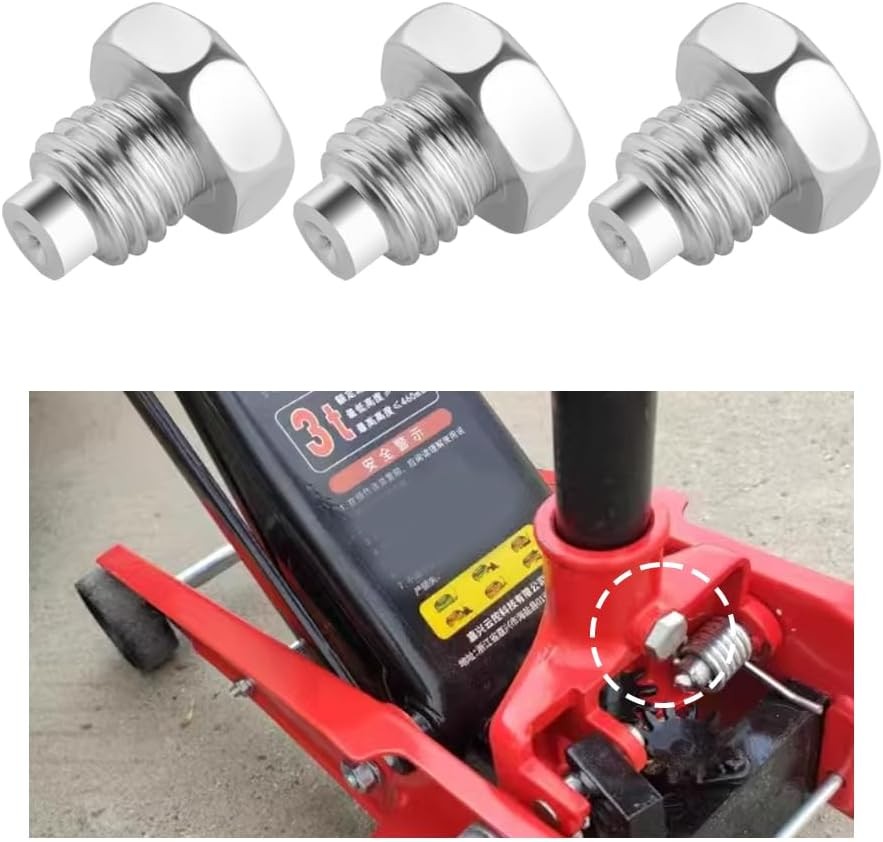 Floor Jack Rod Screw 3PCS High Strength 3 Ton Replacement