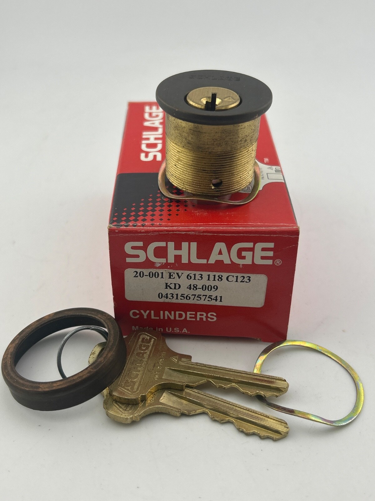 NEW SCHLAGE 20-001 EV 613 1-1/8" C123 KD 48-009