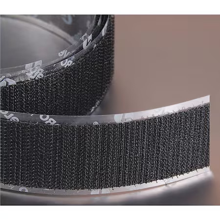 Velcro Brand 196692 Reclosable Fastener, Acrylic Adhesive, 75 Ft, 4 In W, Black