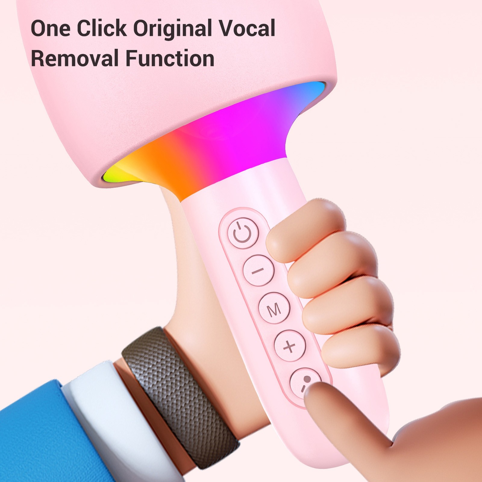 Wireless Bluetooth Karaoke Microphone Machine Portable Handheld Mic Speaker IVUO