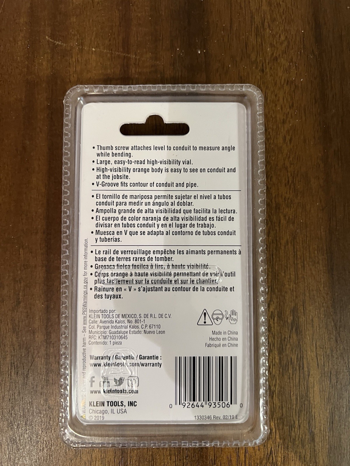 Klein Tools 935AB1V ACCU-BEND™ Level NEW IN PACKAGE