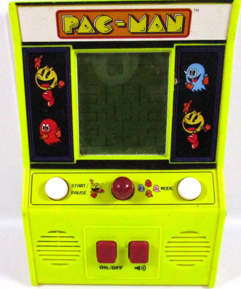 PAC-MAN , MINI ARCADE GAME, WORKS-SEE VIDEO, BATTERIES NOT INCLUDED, VERY CLEAN