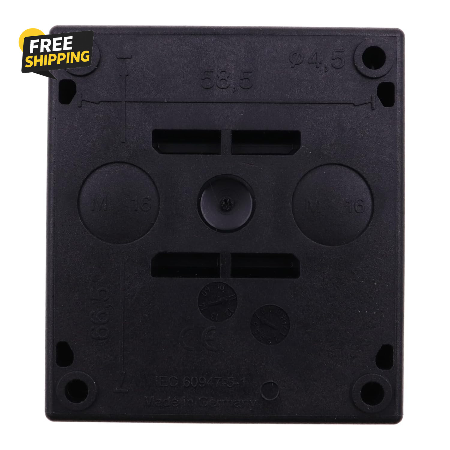 M22-I1-PG Pushbutton Enclosure,2.83 in W,Polymer
