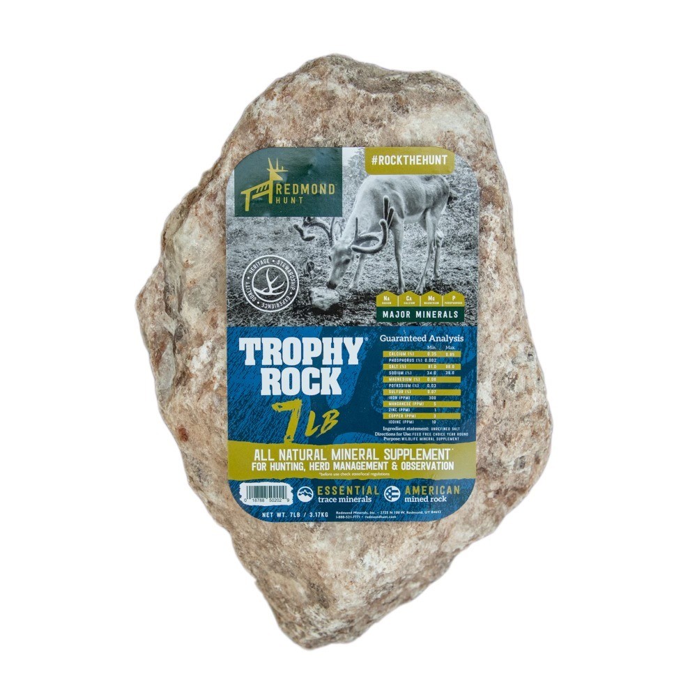 Natural Rock Salt Lick for Deer and Big Game Attraction 7 lb
