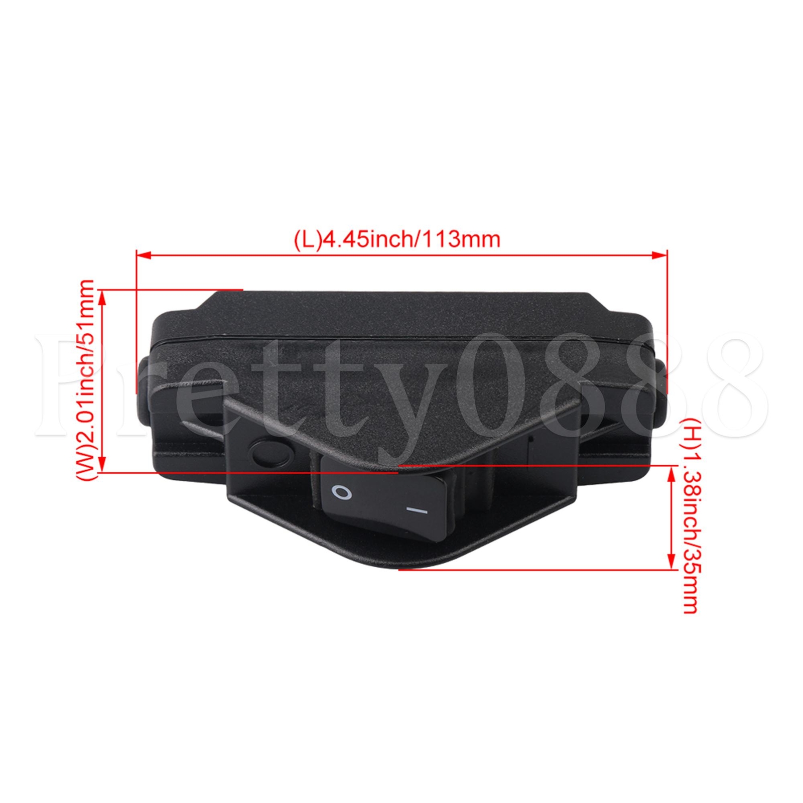 IP65 Inline Cord Switch Screw wiring type black key 30A 12V-380V