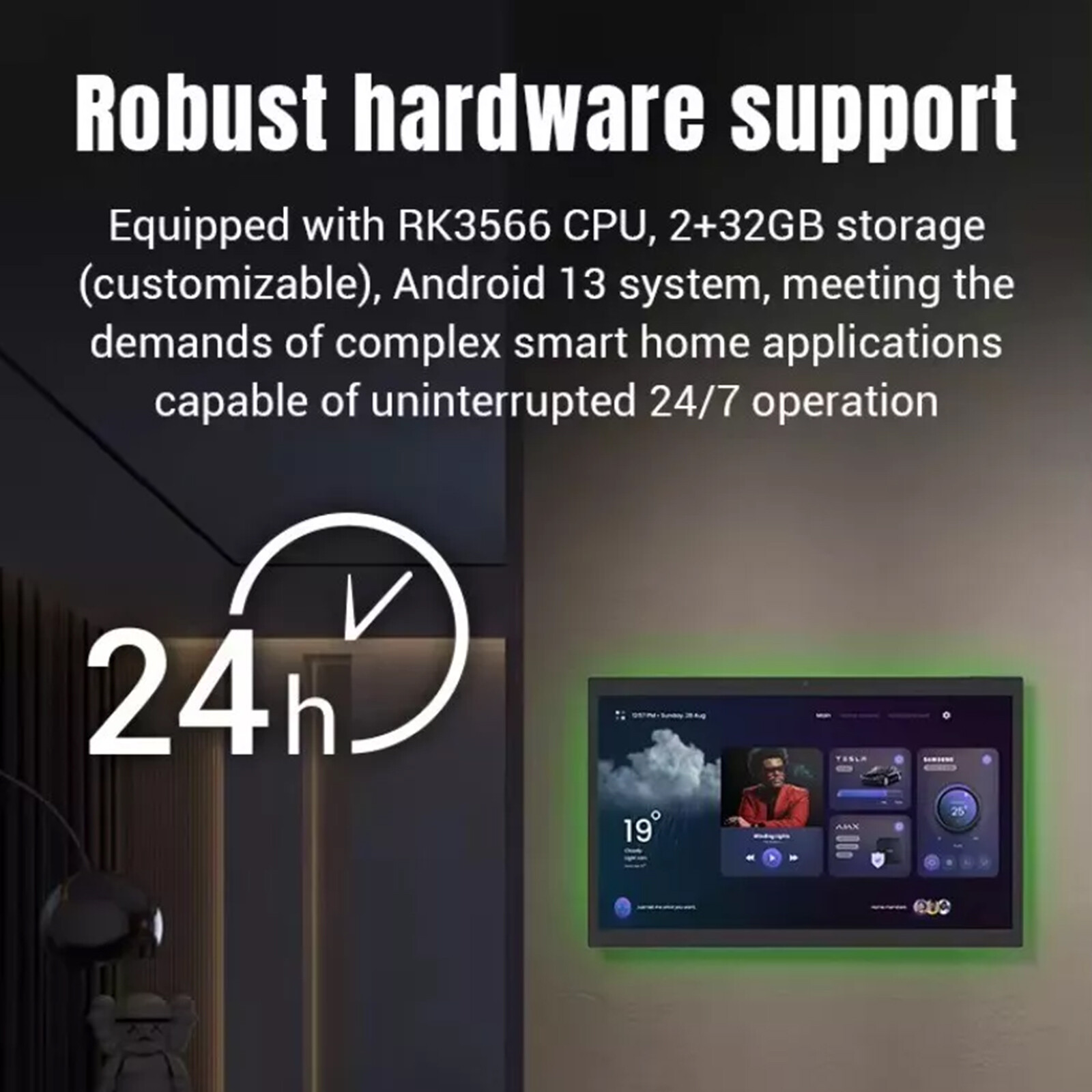 15.6 Inch Wall Mounting Android Display Automation Device Control Tablet Panel