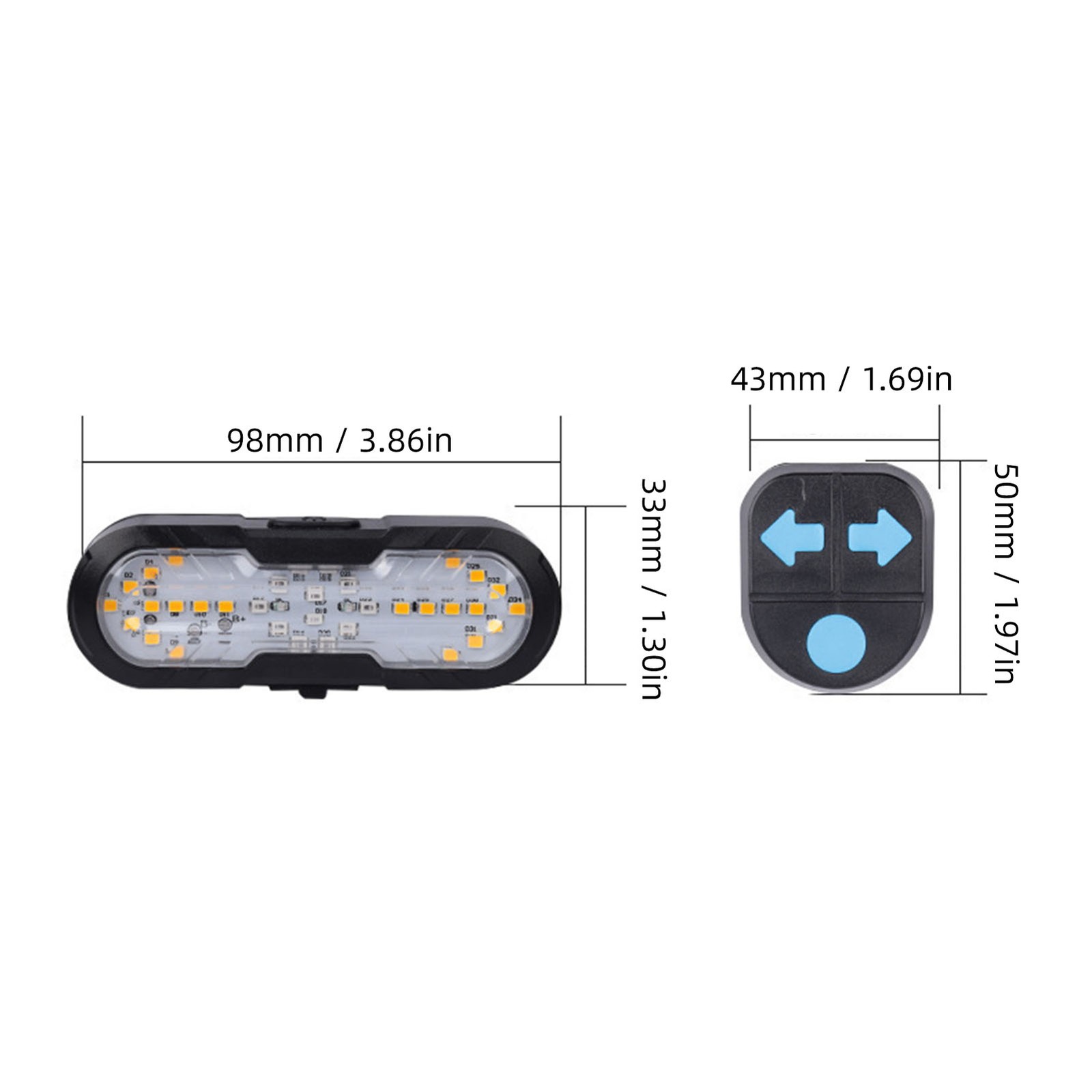Wireless Remote Control Bike Taillight For Night Riding