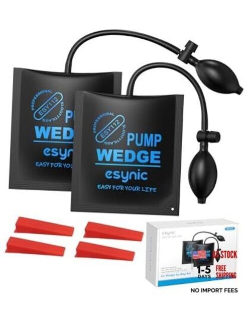 2-Pack Air Wedge Bags-300LB/136KG Capacity Anti-Slip Air Bags for 2 Pack