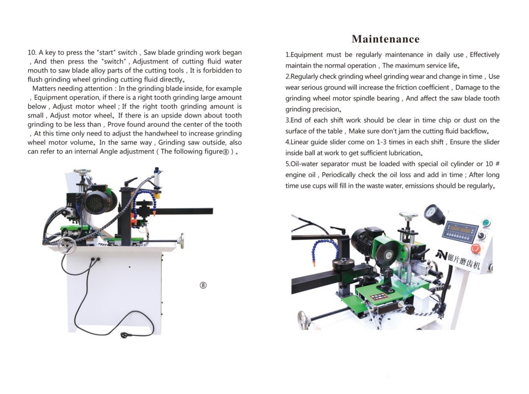 Automatic Circular Saw Blade Grinder Sharpener Grinding Machine 3.94-23.62 "220V
