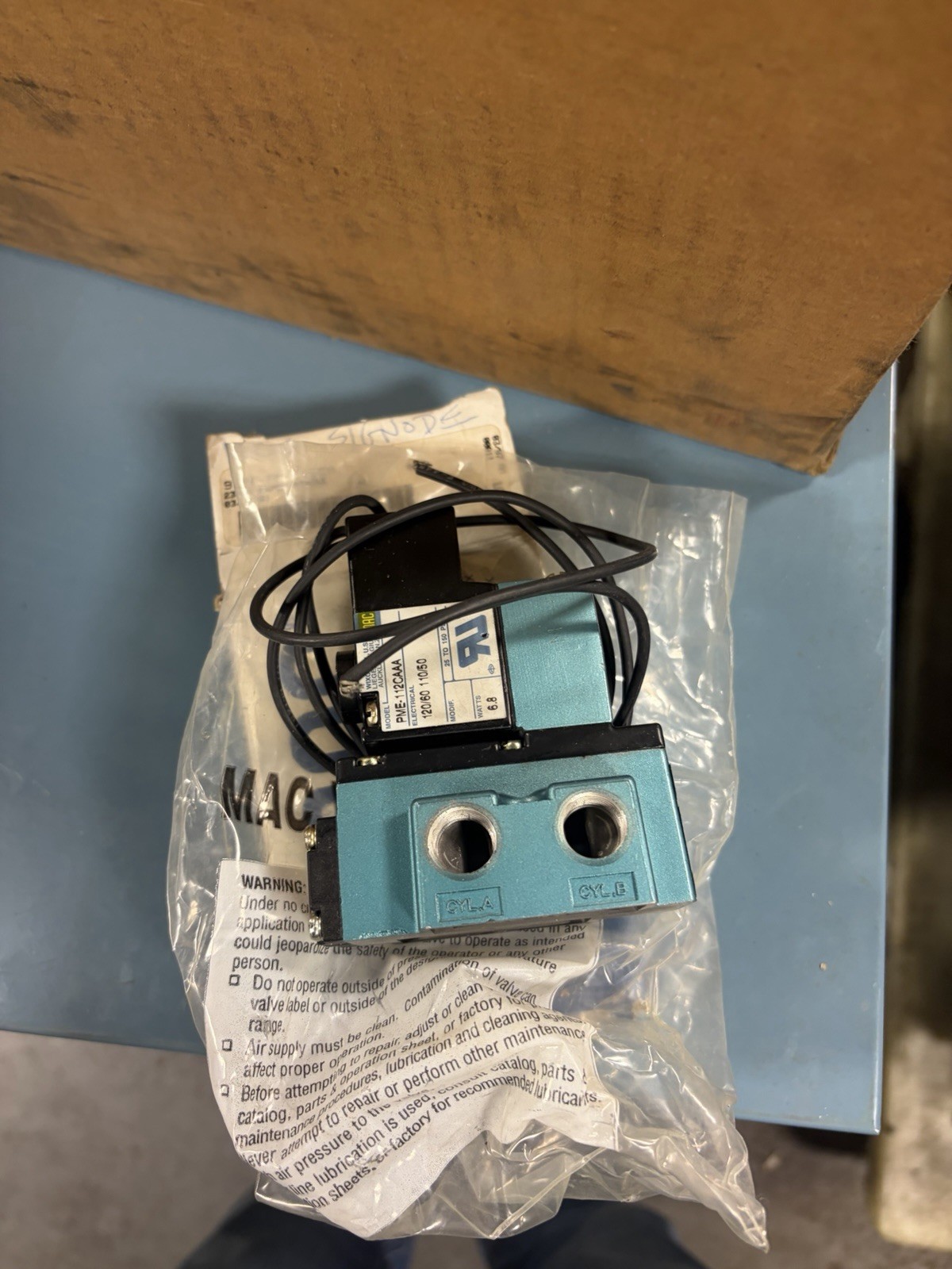 NEW MAC 912B-PM-112CA 110/120V 25-150PSI