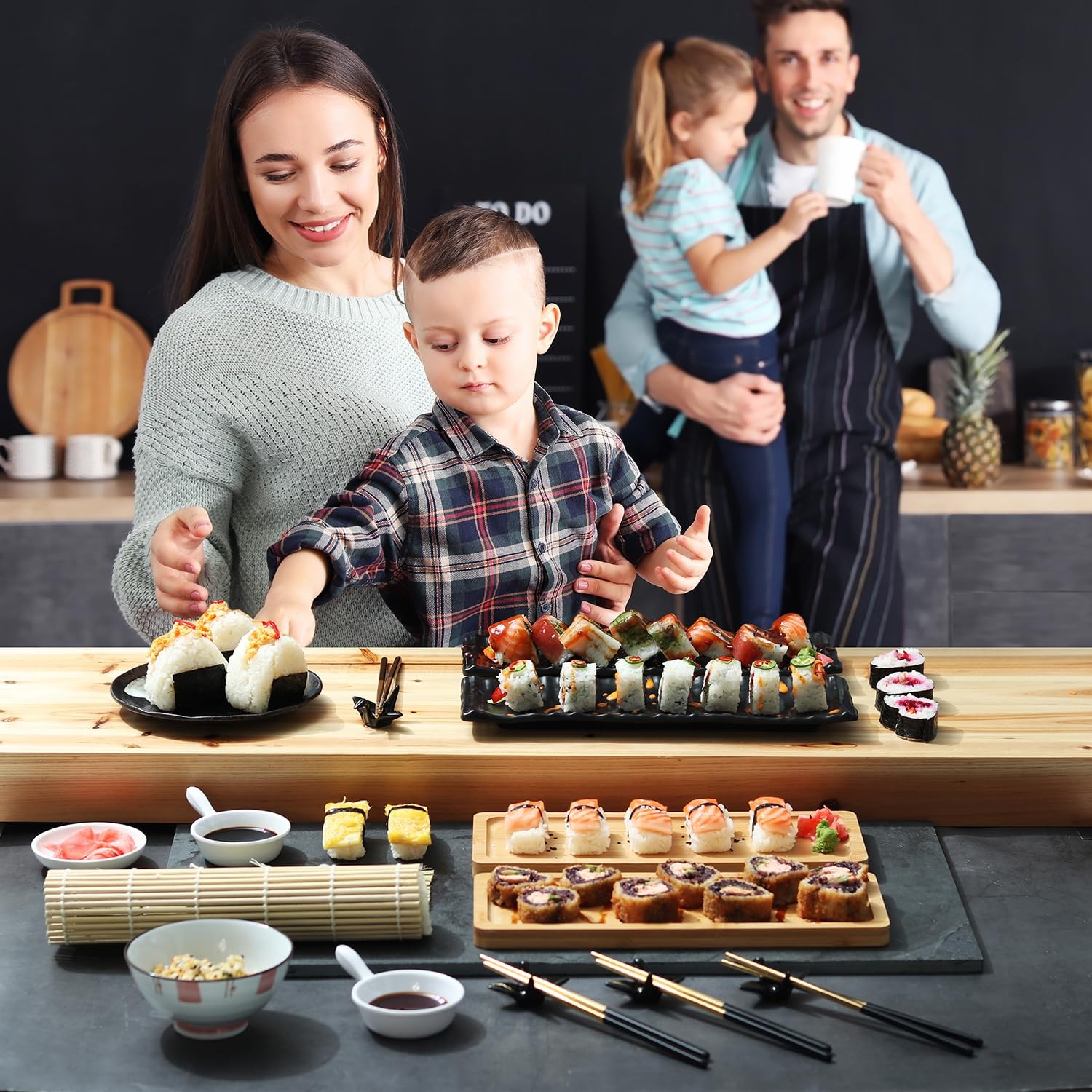 CraftZee Sushi Making Kit - Complete Maker with Bazooka Red/Black