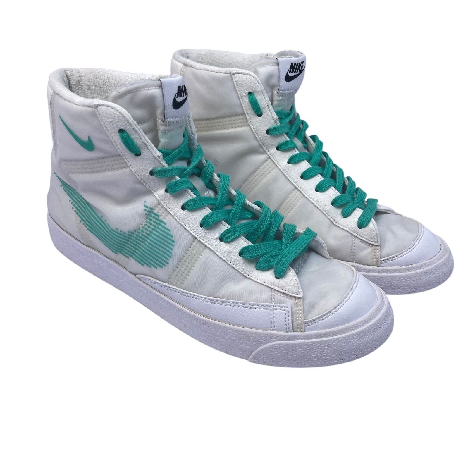 Nike By You LE Blazer Mid '77 Cozi Sneaker NFL Kyler Murray White Teal Men's 10