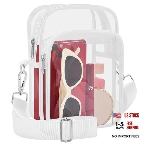Clear Bag for Stadium Events, Stadium Approved Clear Purse | White-2