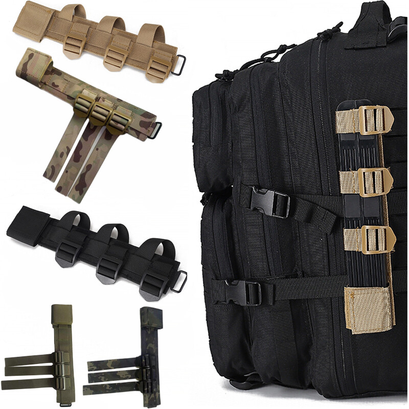 Tactical Molle Sheath Straight Knife Tools Holder Set Fixed Strap Accessories
