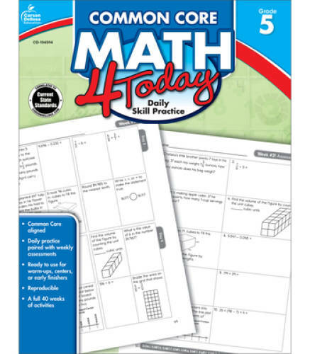 Common Core Math 4 Today, Grade 5 (Common Core 4 Today) - Paperback - GOOD