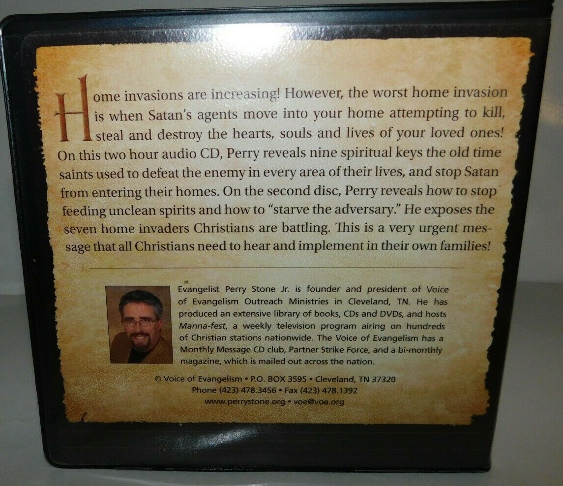 Stopping Satan's Home Invasions Perry Stone 2 Audio CD Set