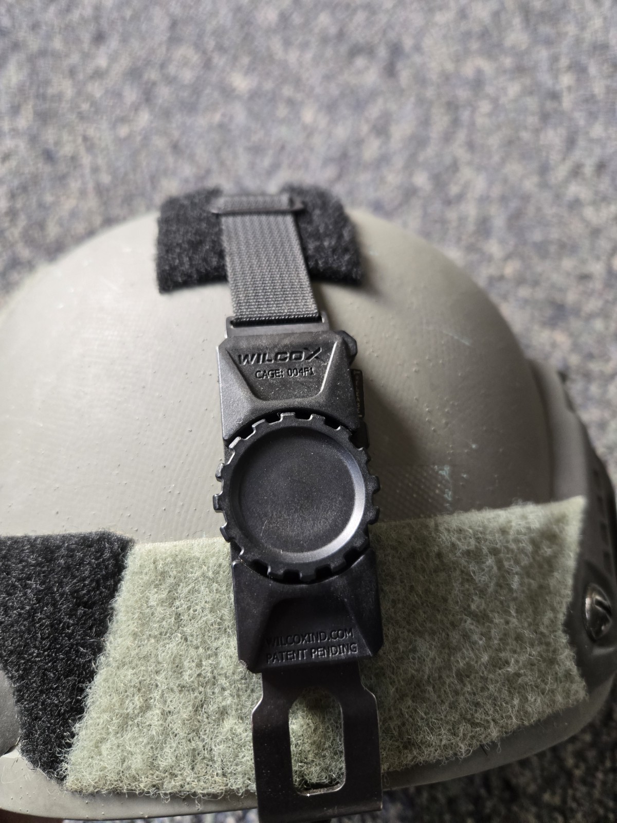 Wilcox NVG Helmet Mount with Adjustable Ratchet Strap
