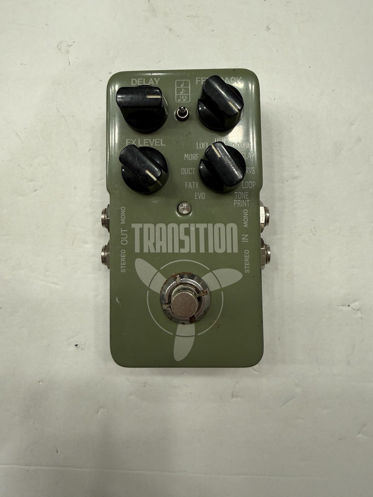 TC Electronic Transition Stereo Digital Delay Echo Rare Guitar Effect Pedal