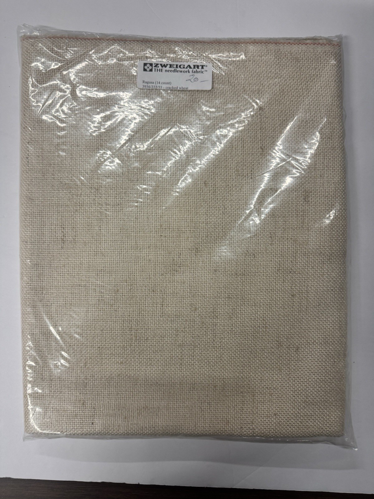 Zweigart Ragusa Cross Stitch Afghan- 14 Count “Cracked Wheat” Sealed NOS