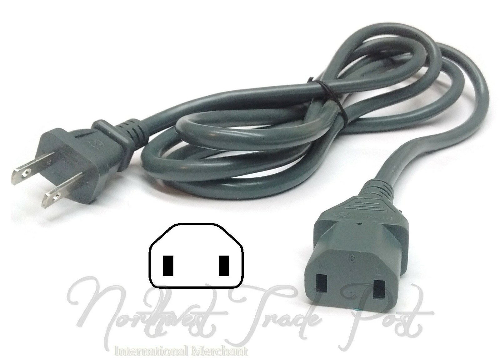 Bulk lot of 20x 2-Prong AC Power Cord for select Vintage Keyboard, Synth, Etc