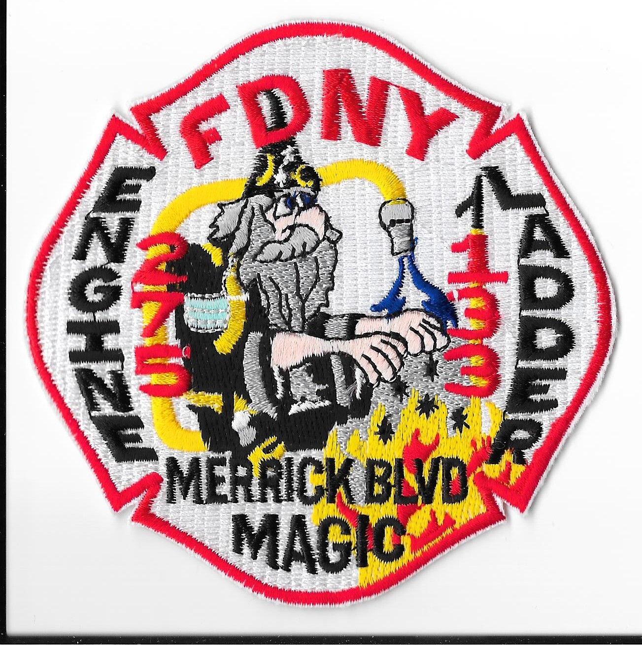 New York Fire Department (FDNY) Engine 275 Ladder 133 Merrick Blvd. Patch V1