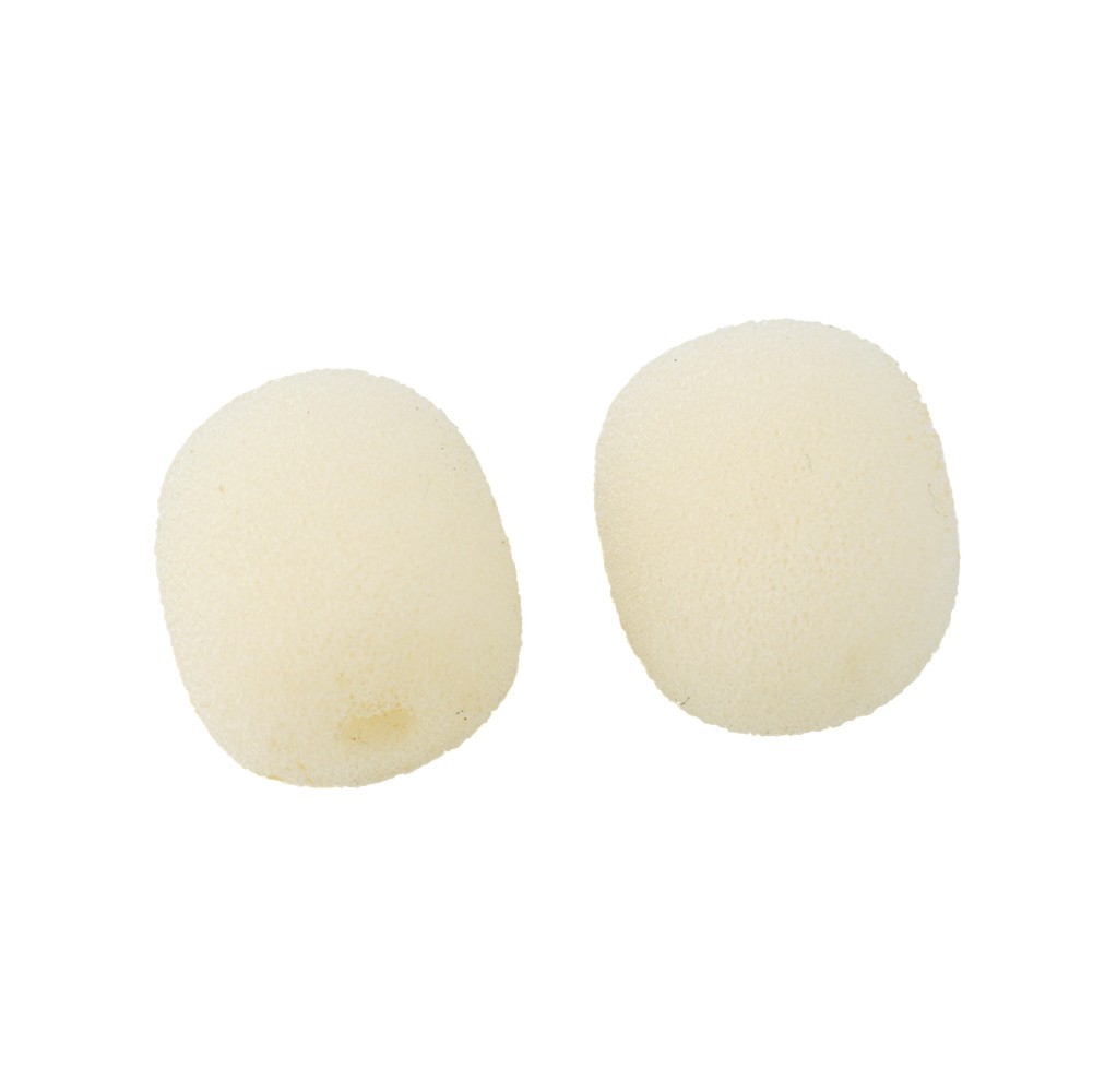 10Pcs Microphone Foam Windscreen Cover for Gaming Headset Headworn Mic Beige