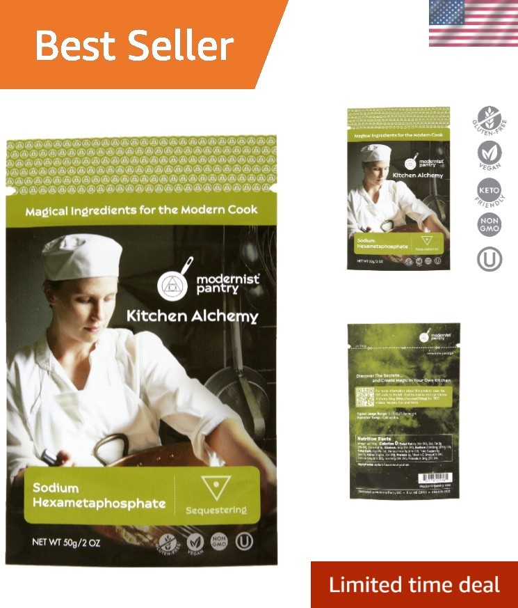 Sodium Hexametaphosphate 2oz - Essential for Molecular Gastronomy Applications