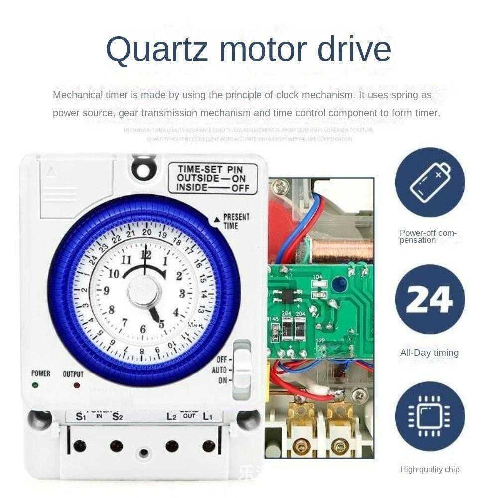 12V AC/DC Mechanical Time Control Switch Pc Mechanical Timer Electrician