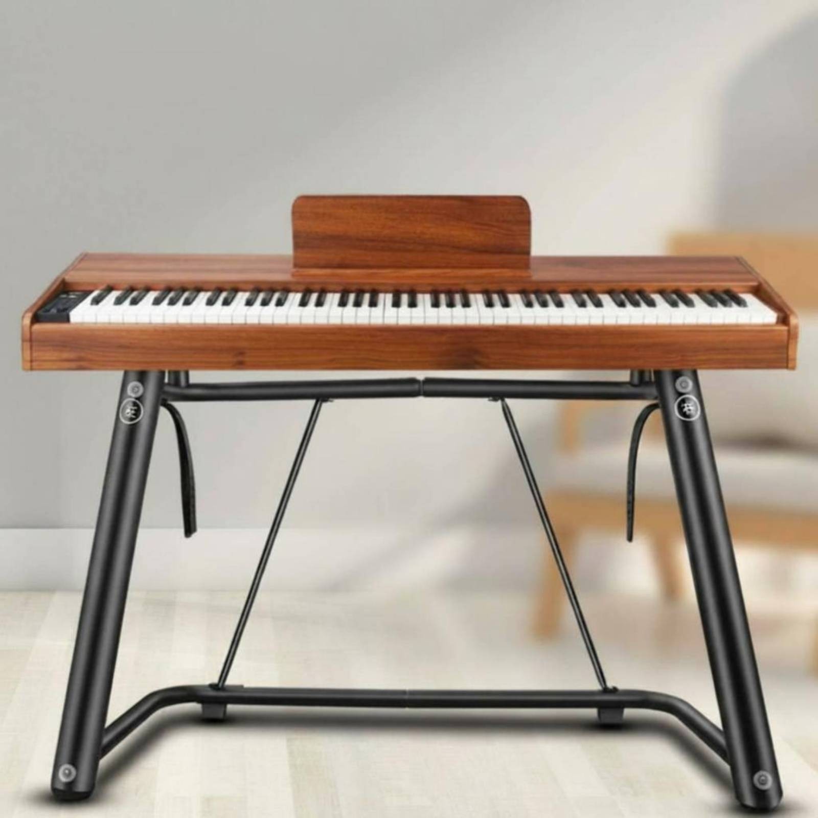 U-Shaped Keyboard Stand Stable Instrument Stand Metal for Stage