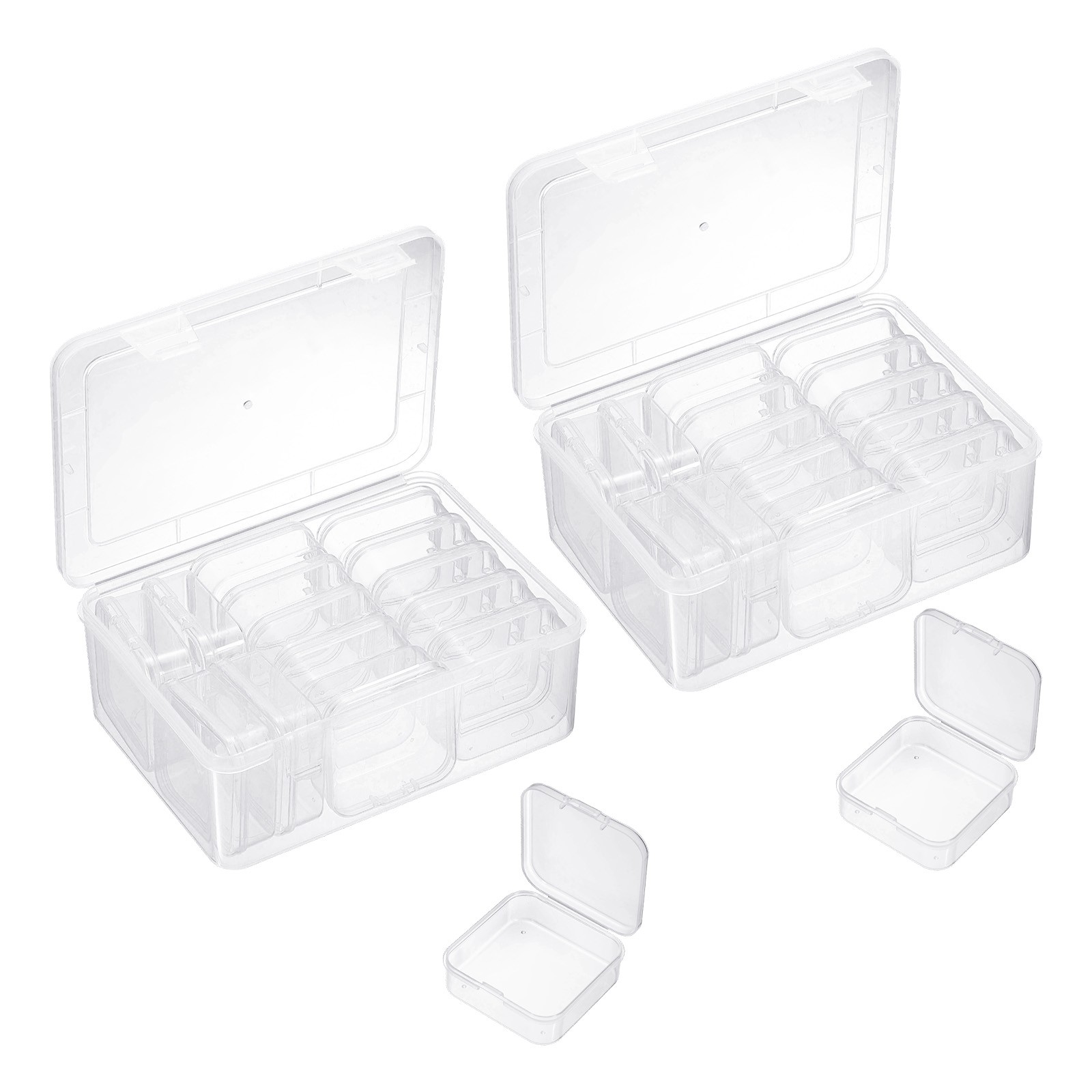 Bead Organizer Box 28pcs Small Bead Organizers and 2pcs Plastic Storage Cases