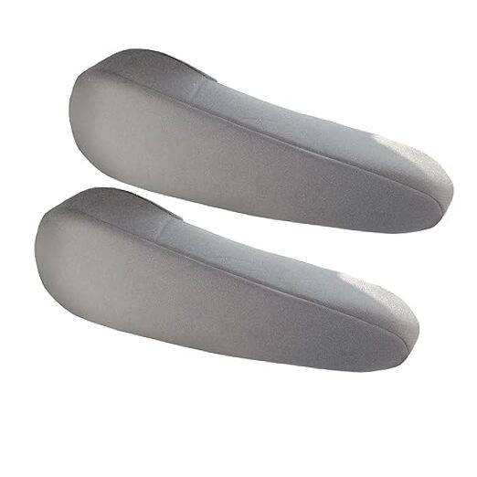 Flat Cloth Fabric Semi-Universal Fit, One Pair Gray Armrest Cover