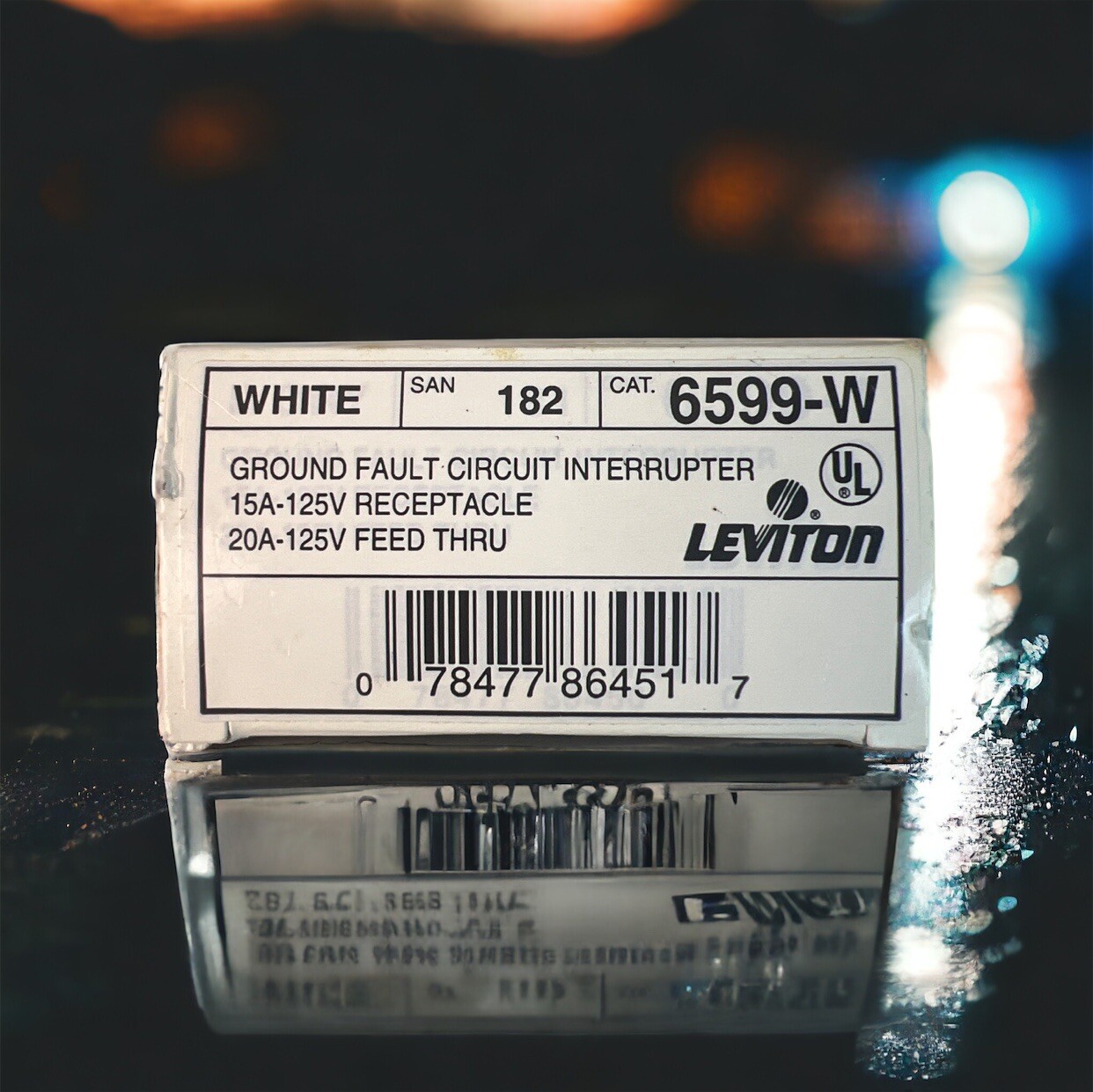 Leviton White Growing Fault Circuit Interrupter San 182 Cat. 6599-W Brand New