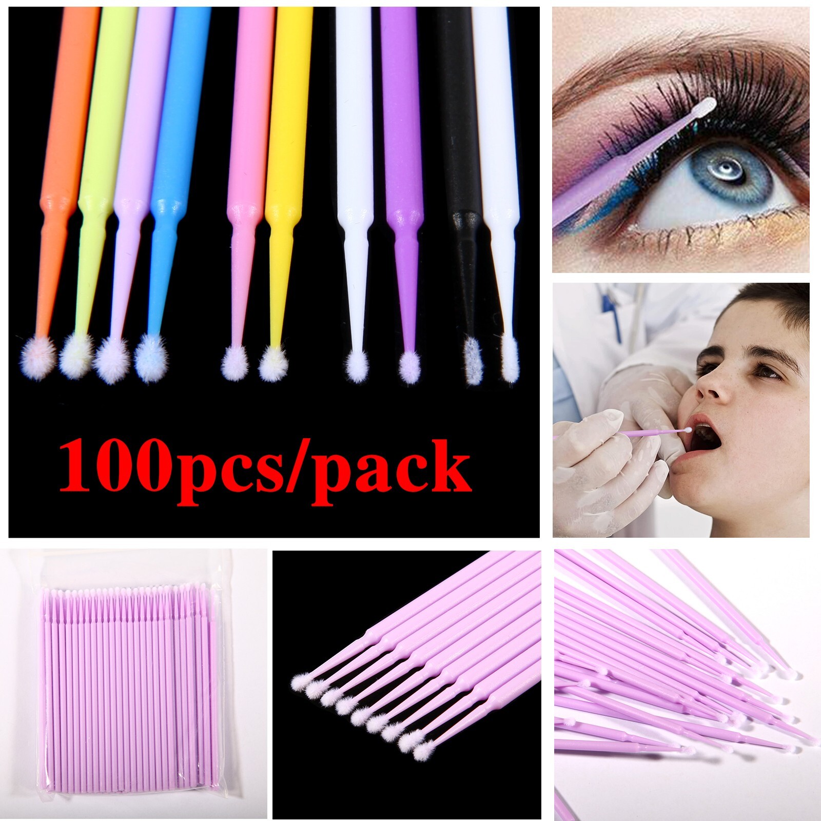 Dental Microbrush Micro Brush Applicator Tip Regular/Fine/Ultrafine