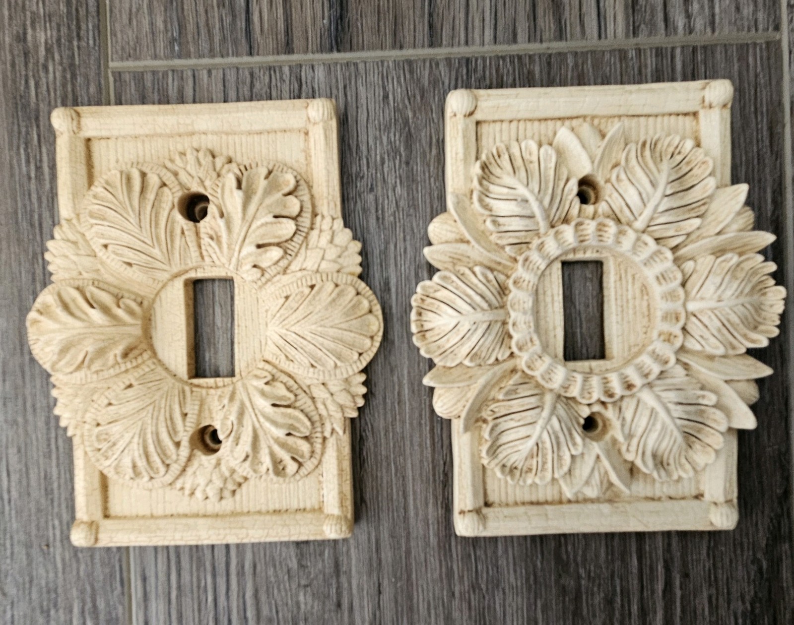 Vintage CBK LTD, LLC Light Switch Cover Plates Two *Not Identical Patterns 1998