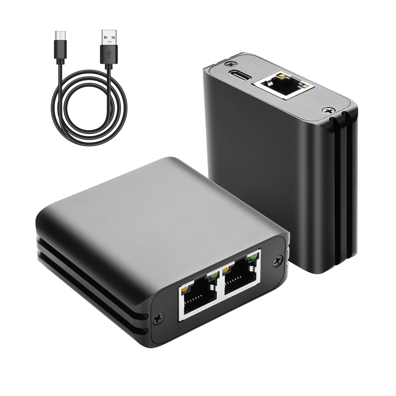 1 To 2 RJ45 Ethernet Splitter 1000Mbps High Speed Gigabit Switch Adapter